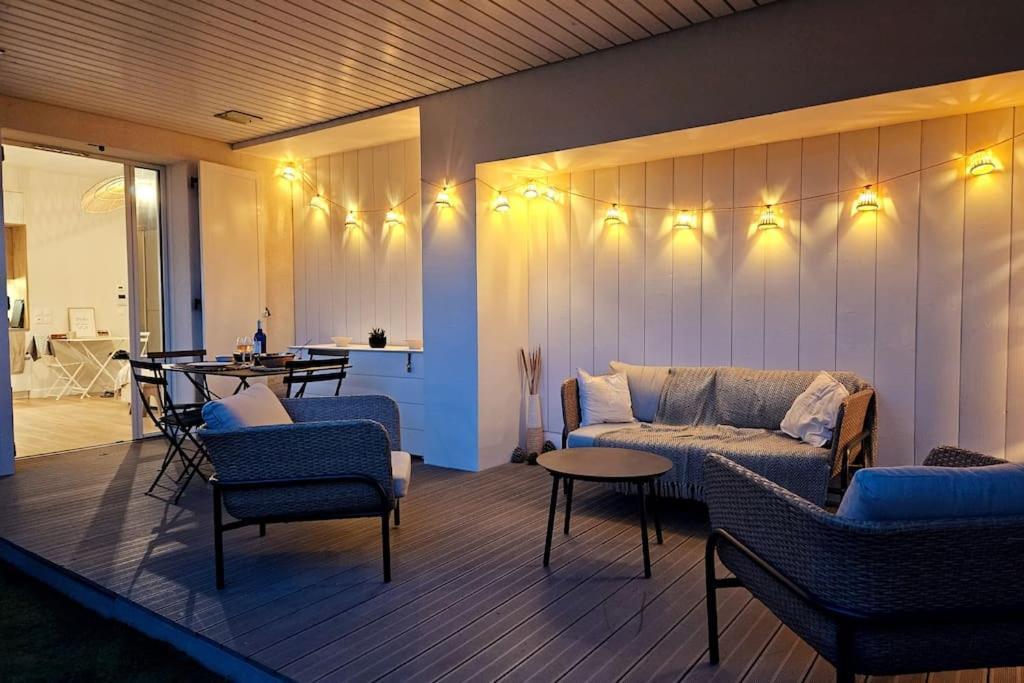 Arcareve - Grand Studio De Standing Avec Terrasse, Jardin Et Acces Direct A La Plage Arcachon Extérieur photo