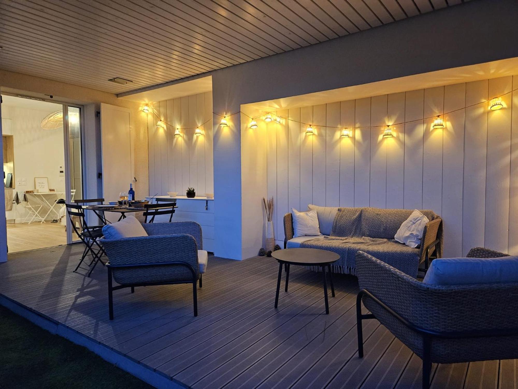 Arcareve - Grand Studio De Standing Avec Terrasse, Jardin Et Acces Direct A La Plage Arcachon Extérieur photo